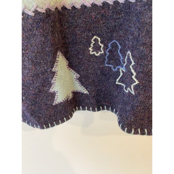 Robert Scott Siize L - Vintage Embroidery Cardigan Sweater Vest Snowflake Etc - Picture 6 of 12